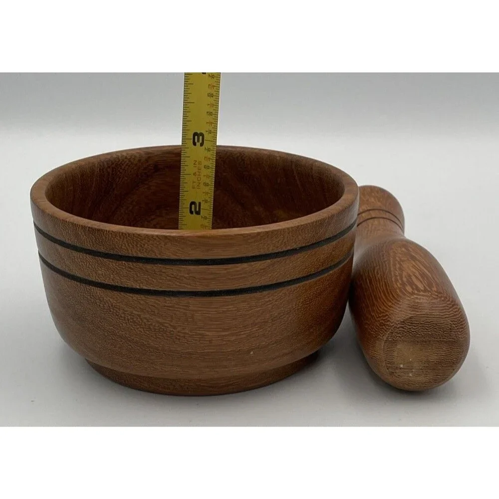 Wood Mortar and Pestle 4